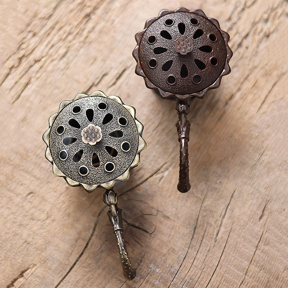 Metal Agarwood Hand Stove Incense Burner Scent Diffuser Decorative Censer Aroma Holder Home Accessory Daily Use Wear Resistant
Metal Agarwood Hand Stove Incense Burner Scent Diffuser Decorative Censer Aroma Holder Home Accessory Daily Use Wear Resistant