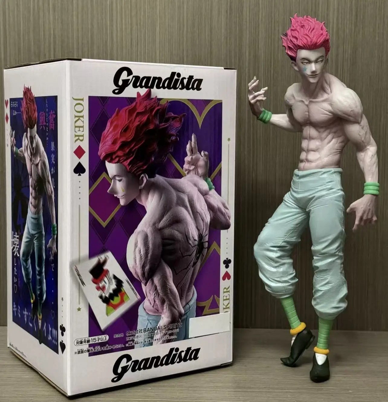 В наличии: Оригинальная коллекционная фигурка Bandai Banpresto Grandista HUNTER×HUNTER Hisoka, 28 см, ПВХ, аниме-модель, декоративная статуэтка
В наличии: Оригинальная коллекционная фигурка Bandai Banpresto Grandista HUNTER×HUNTER Hisoka, 28 см, ПВХ, аниме-модель, декоративная статуэтка