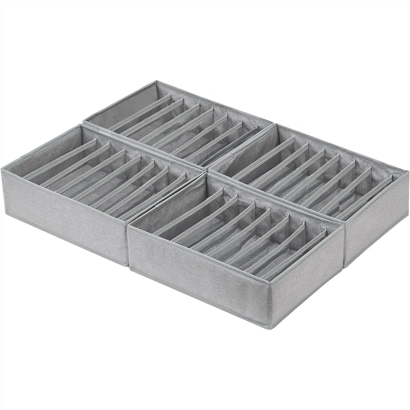 4 Pack Drawer Organizers for Clothing, 8 Grids Foldable Closet Storage Bins for Bedroom, with Divider for Thin T-shirts and Tank
4 Pack Drawer Organizers for Clothing, 8 Grids Foldable Closet Storage Bins for Bedroom, with Divider for Thin T-shirts and Tank