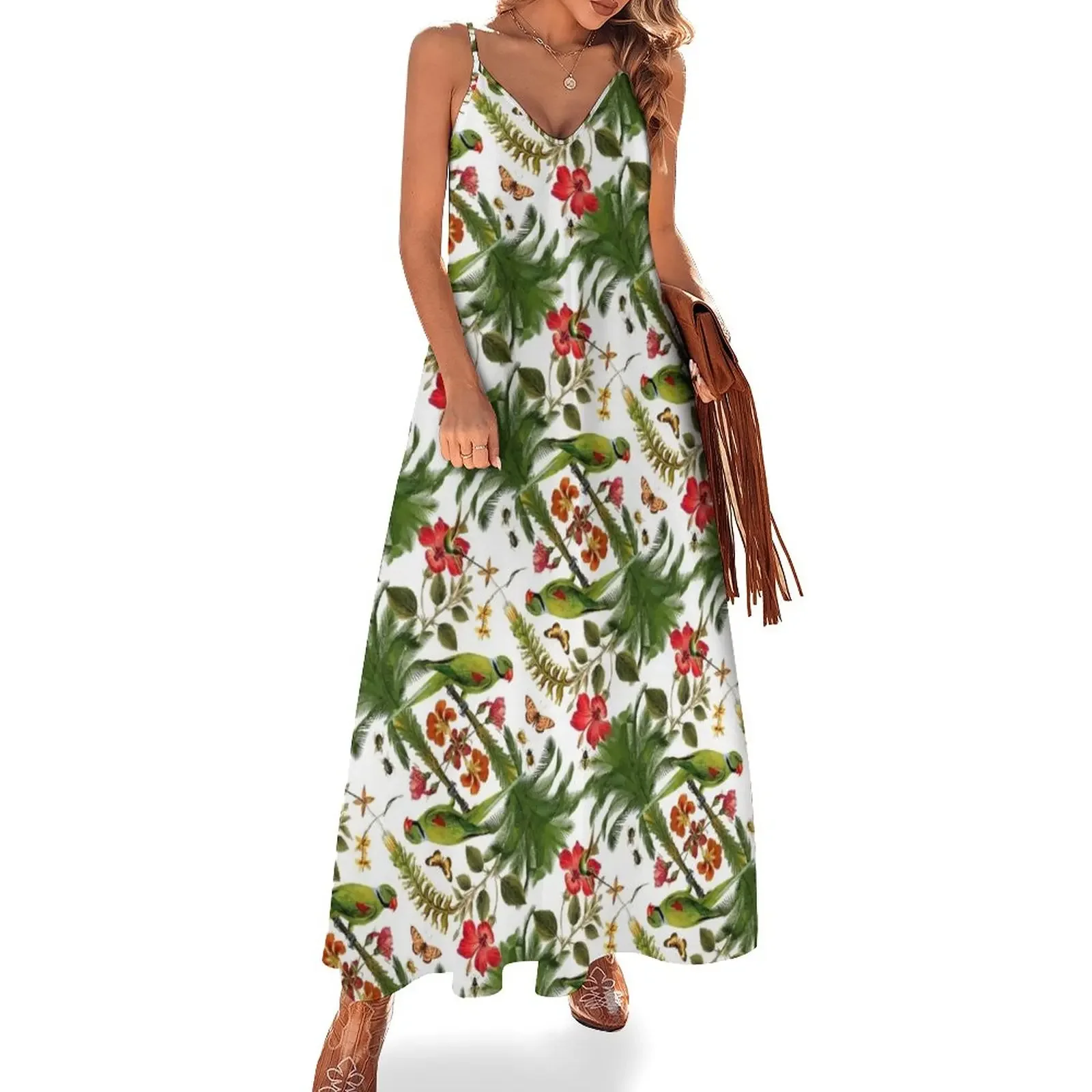 Parrots in Paradise Sleeveless Dress elegant party dresses for women 2025 dress korean style Dress
Parrots in Paradise Sleeveless Dress elegant party dresses for women 2025 dress korean style Dress