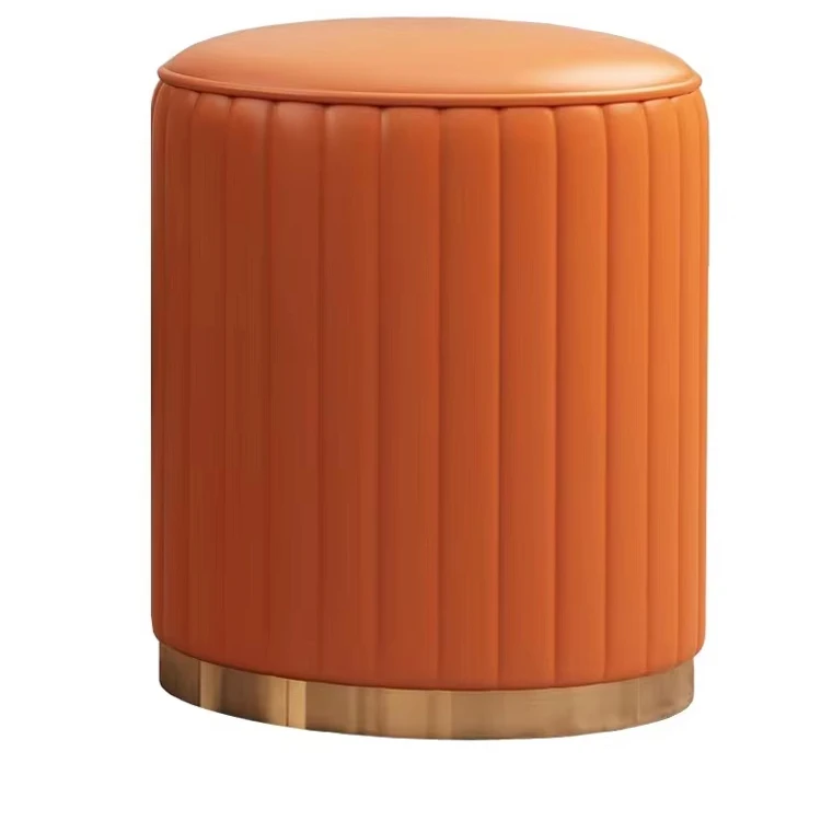 #Round Stool Home Furniture Living Room Furniture Wholesale Metal Modern Luxury Leather Upholstered Ottoman Golden
#Round Stool Home Furniture Living Room Furniture Wholesale Metal Modern Luxury Leather Upholstered Ottoman Golden