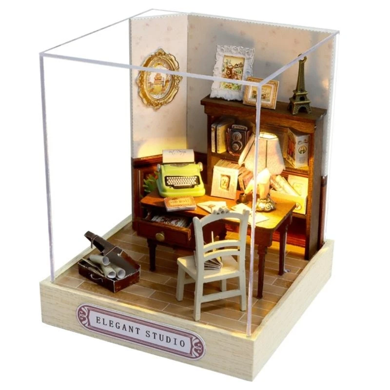 54DA Miniature Dollhouse with Furniture DIY Mini House Kits Model Gift for Adults
54DA Miniature Dollhouse with Furniture DIY Mini House Kits Model Gift for Adults