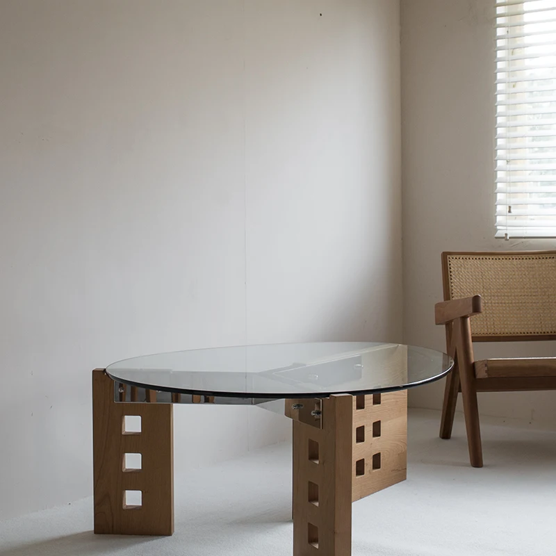 Y coffee table, special-shaped glass, solid wood, stainless steel, Nordic retro black wabi-****
Y coffee table, special-shaped glass, solid wood, stainless steel, Nordic retro black wabi-****