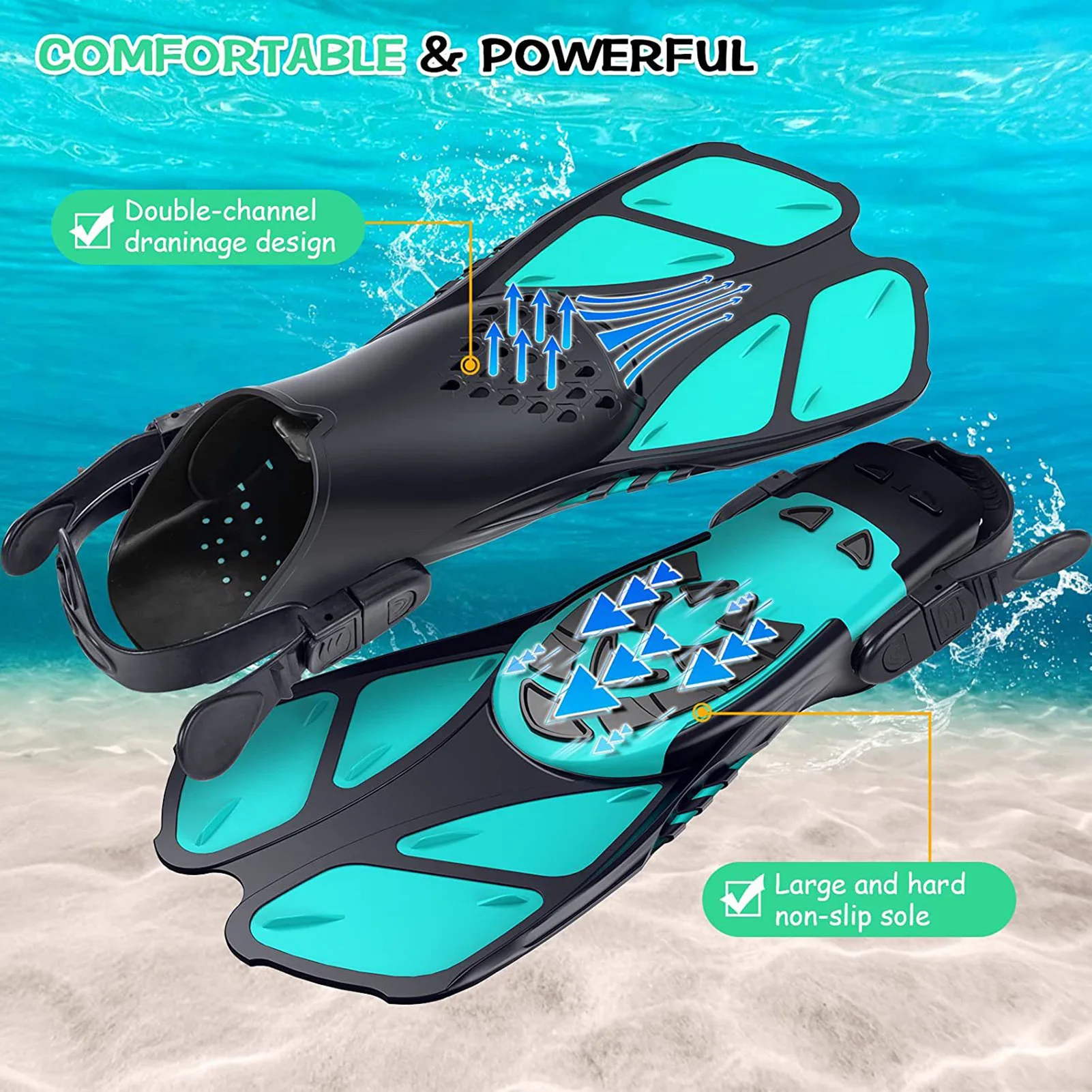 Unisex Snorkel Short Swim Fins Comfortable Wearing Lightweight Sports Equipment Replacement for Scuba Diving Diver
Unisex Snorkel Short Swim Fins Comfortable Wearing Lightweight Sports Equipment Replacement for Scuba Diving Diver