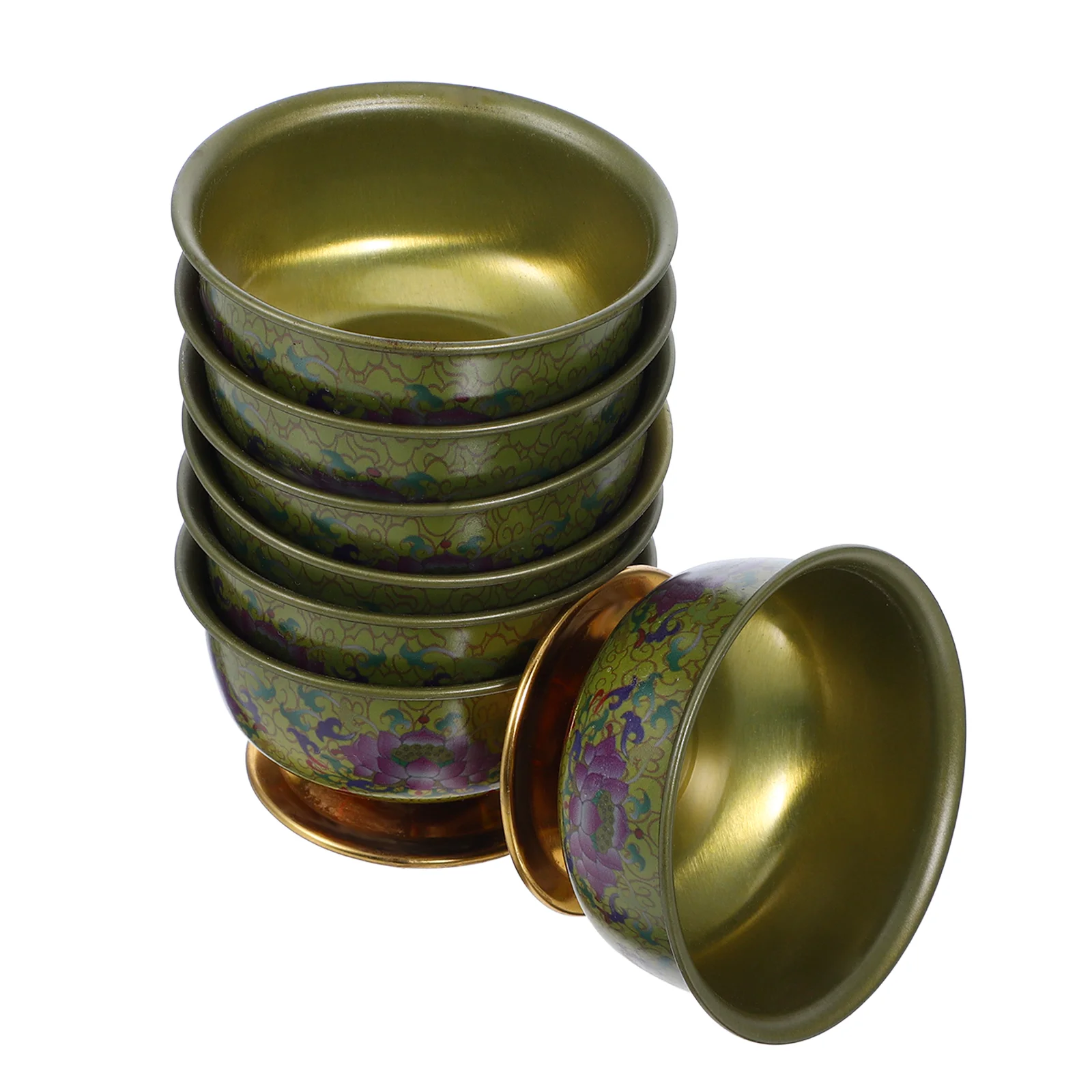 7 Pcs Water Bowl Holder Tabletop Buddhism Cup Container Meditation Alloy Supplies Worship
7 Pcs Water Bowl Holder Tabletop Buddhism Cup Container Meditation Alloy Supplies Worship