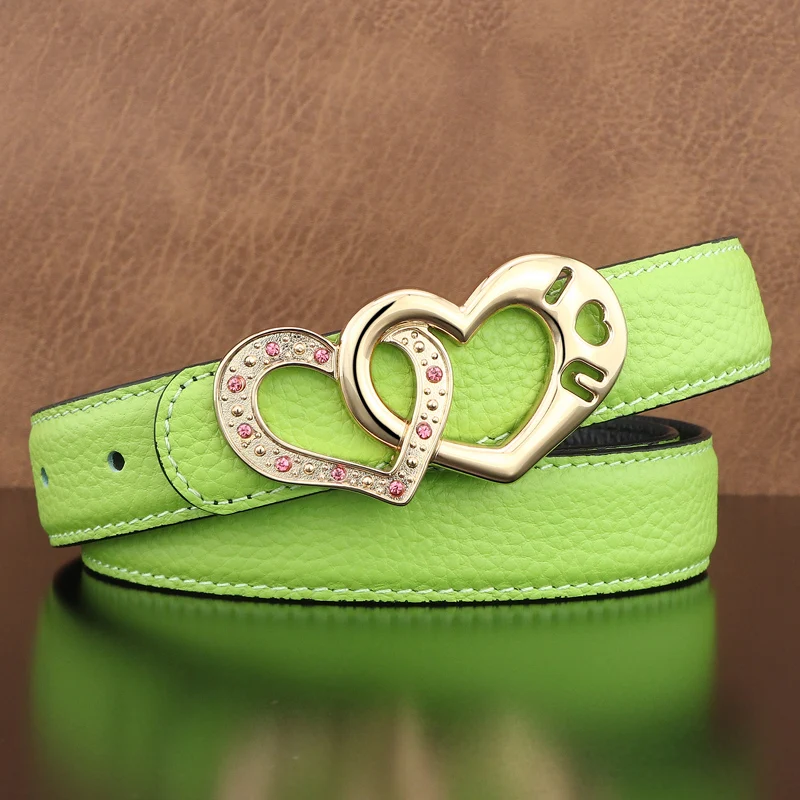 Изысканные дизайнерские ремни с пряжкой в форме сердца, женские ремни из натуральной кожи шириной 2,4 см, роскошный известный бренд, повседневный многослойный поясной ремень WB88 
Изысканные дизайнерские ремни с пряжкой в форме сердца, женские ремни из натуральной кожи шириной 2,4 см, роскошный известный бренд, повседневный многослойный поясной ремень WB88