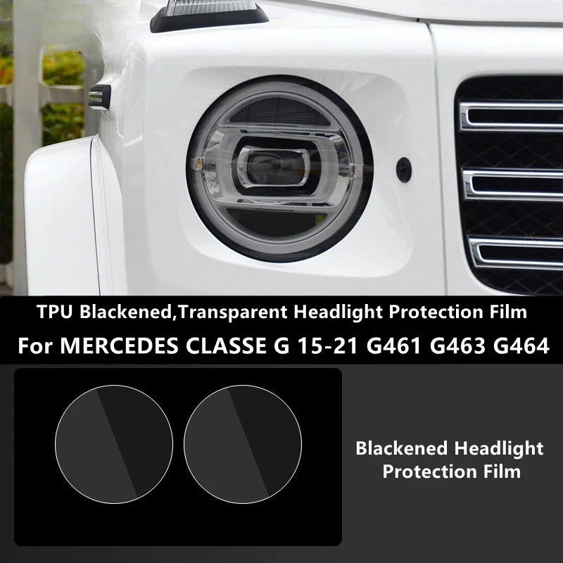 Для MERCEDES CLASSE G 15-21 G461 G463 G464 ТПУ черненый, прозрачная защитная пленка для фар, защита фар
Для MERCEDES CLASSE G 15-21 G461 G463 G464 ТПУ черненый, прозрачная защитная пленка для фар, защита фар