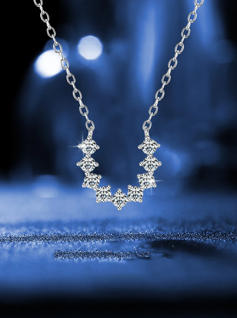 U-образное ожерелье с подвеской D VVS1, ожерелье из муассанита с сертифицированным для женщин, стерлинговое серебро 925 пробы, свадебные украшения, подарок
U-образное ожерелье с подвеской D VVS1, ожерелье из муассанита с сертифицированным для женщин, стерлинговое серебро 925 пробы, свадебные украшения, подарок