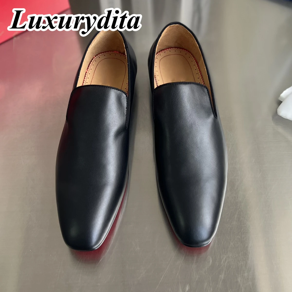 Top High Quality Mens Trendy Casual Shoes Luxury Mens Real Leather Shoes Size 38-48 Designr Red Soled Business dress Shoes H1478
Top High Quality Mens Trendy Casual Shoes Luxury Mens Real Leather Shoes Size 38-48 Designr Red Soled Business dress Shoes H1478