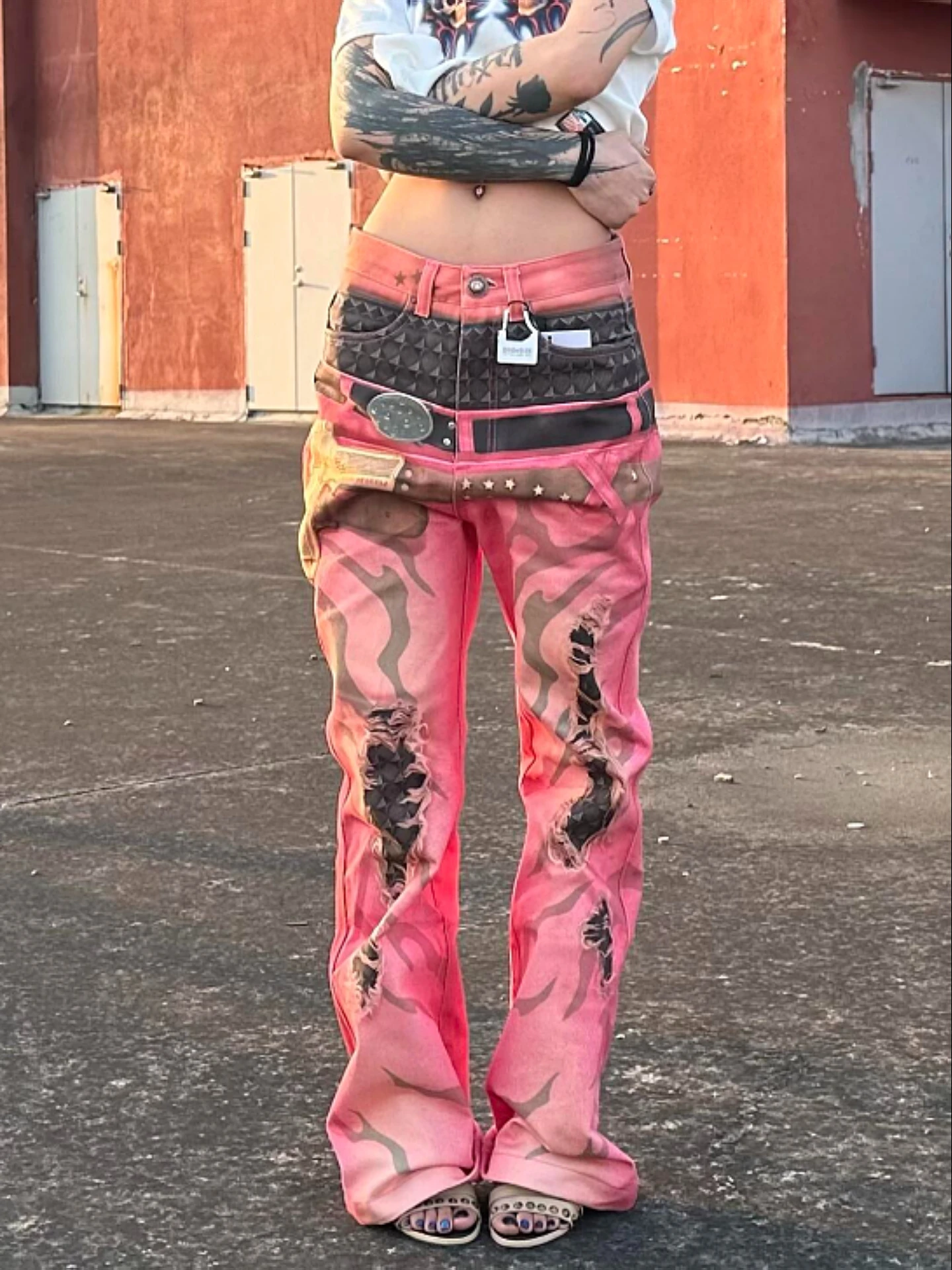 plus Size American Street Style 3D Print Double Waist Micro Flare Jeans Straight Leg Slimming Long Trousers for Men And Women
plus Size American Street Style 3D Print Double Waist Micro Flare Jeans Straight Leg Slimming Long Trousers for Men And Women