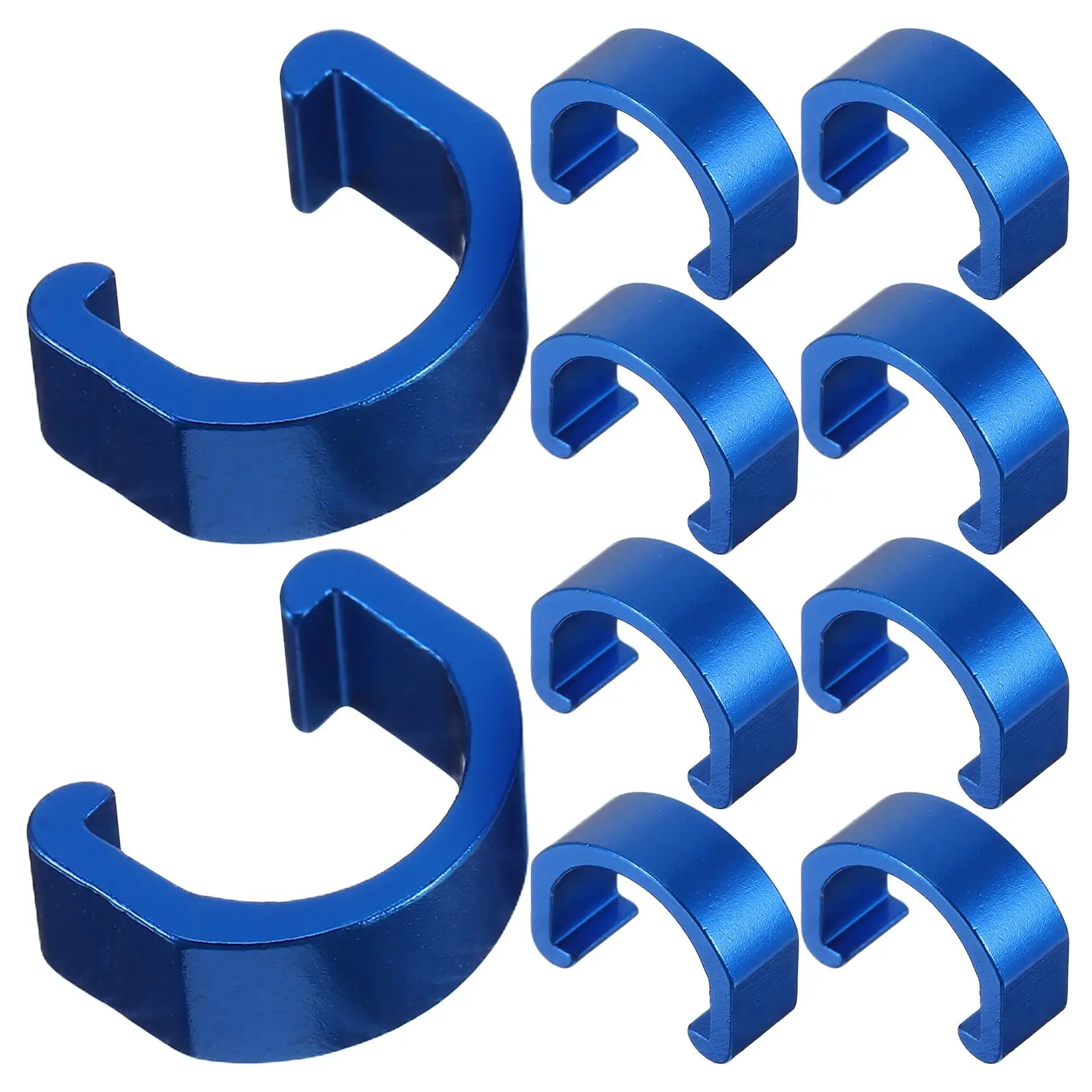 10 PCS U-shaped Cross-wire Buckle Bike Brake Line Holder Aluminium Alloy C-clip Aluminum Cable Guide Clips
10 PCS U-shaped Cross-wire Buckle Bike Brake Line Holder Aluminium Alloy C-clip Aluminum Cable Guide Clips