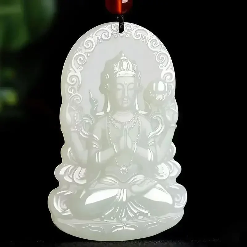 Guanyin Pendant White Jade Dual Color Brand Pendant Jade Pendant for Men and Women
Guanyin Pendant White Jade Dual Color Brand Pendant Jade Pendant for Men and Women