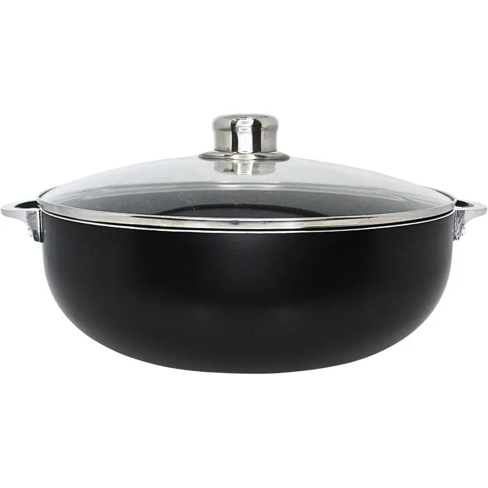 9Qt Bistro Ceic Nonstick Caldero/Dutch Oven with Glass Lid, Black
9Qt Bistro Ceic Nonstick Caldero/Dutch Oven with Glass Lid, Black