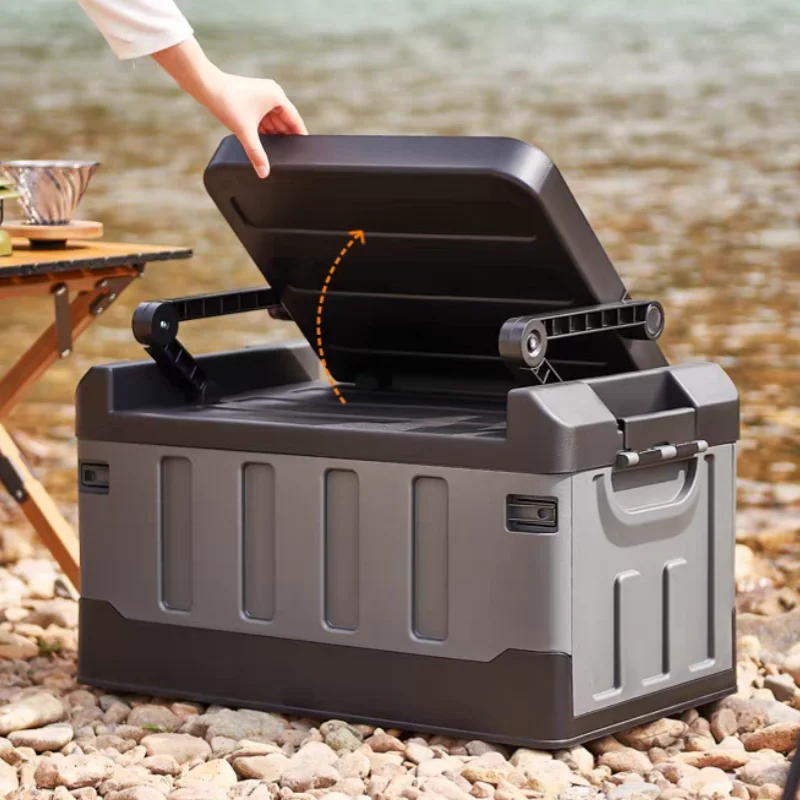 60L Storage Box Foldable Camping Organizer Car SuppliesWaterproof Bin For Outdoor Picnic Gear Fishing Equipment Tool Carrier 
60L Storage Box Foldable Camping Organizer Car SuppliesWaterproof Bin For Outdoor Picnic Gear Fishing Equipment Tool Carrier