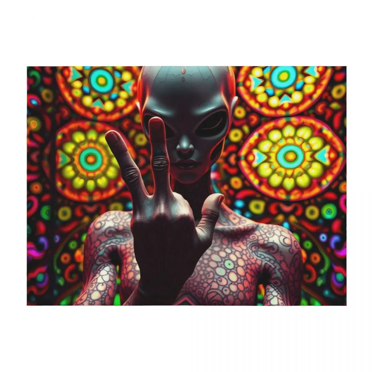 A.I. Psychedelic Fractal Alien Neon Inner Glow Tattoos 0001 FunFractals ChromaDepth 3D Throw Blanket Blankets For Sofas Blankets
A.I. Psychedelic Fractal Alien Neon Inner Glow Tattoos 0001 FunFractals ChromaDepth 3D Throw Blanket Blankets For Sofas Blankets