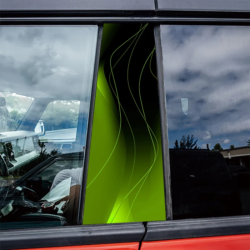 2 pieces of automotive center pillar stickers Fluorescent Streamlines Protective film, scratch-resistant stickers
2 pieces of automotive center pillar stickers Fluorescent Streamlines Protective film, scratch-resistant stickers