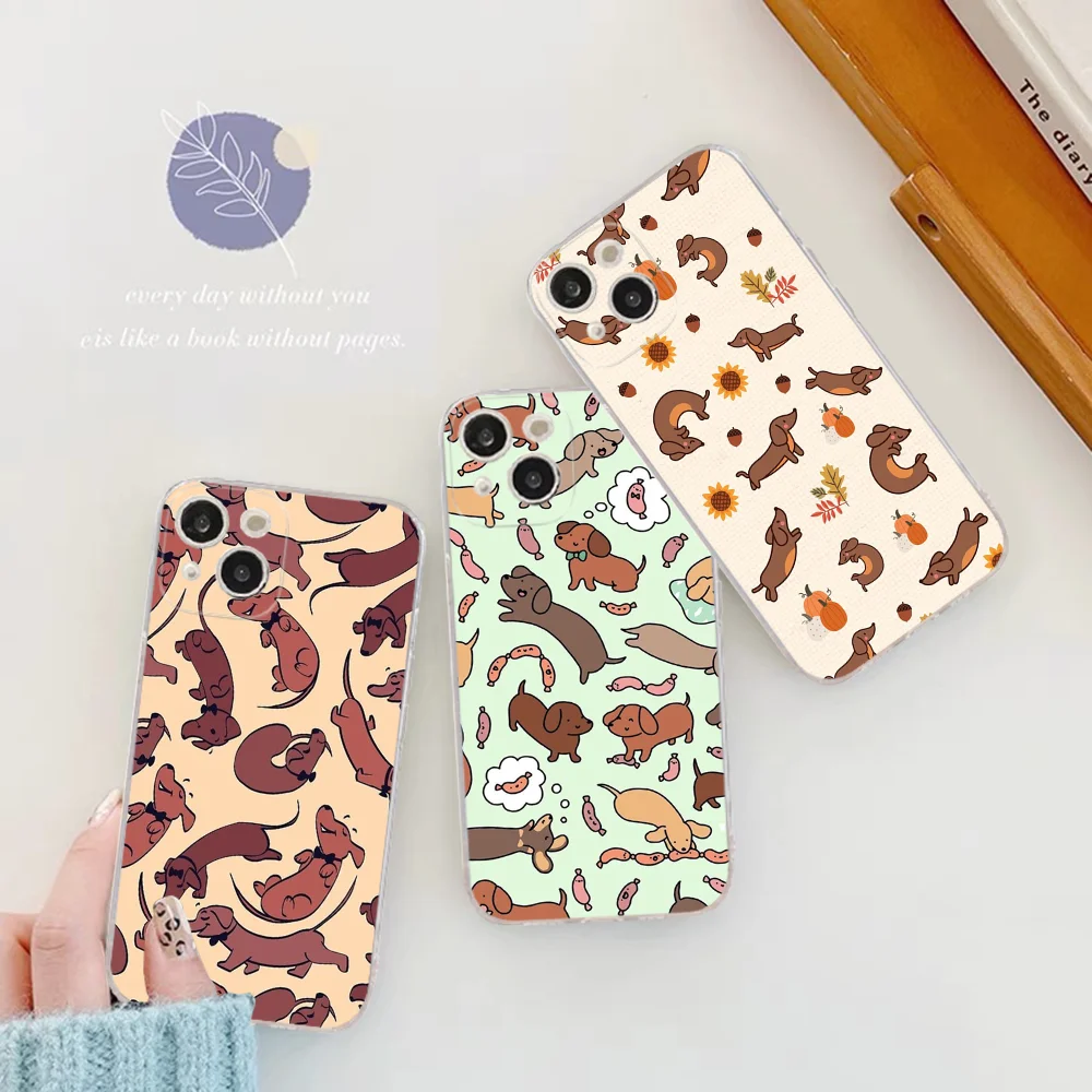 Cute Dachshund Dog Phone Case For IPhone 16 15 8 7 6 6S Plus X SE XR XS 14 11 12 13 Mini Pro Max Mobile Case
Cute Dachshund Dog Phone Case For IPhone 16 15 8 7 6 6S Plus X SE XR XS 14 11 12 13 Mini Pro Max Mobile Case