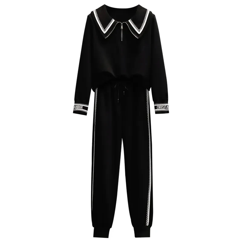 Vintage Women's Clothing 2022 Spring Autumn New Fashion Big Lapels Sweatershirt Casual Sports Two-Piece Suit Pants Sets Bl 4XL
Vintage Women's Clothing 2022 Spring Autumn New Fashion Big Lapels Sweatershirt Casual Sports Two-Piece Suit Pants Sets Bl 4XL