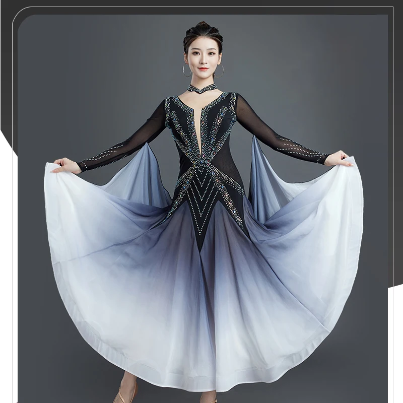 New Ballroom Dance Dress Women's Modern Tango Competition Dancewear Prom Waltz Party Show Stage Clothes Dancing Dresses XH1628
New Ballroom Dance Dress Women's Modern Tango Competition Dancewear Prom Waltz Party Show Stage Clothes Dancing Dresses XH1628