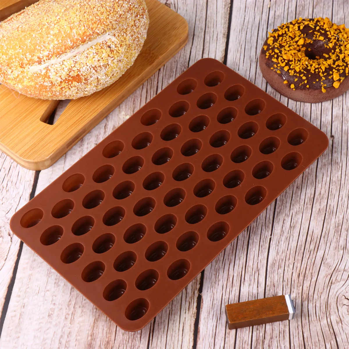 2Pcs Coffee Bean Shape Silicone Mold Multi-Purpose Baking Gadgets Easy Demoulding Chocolate Molds for Homemade Desserts Crafts
2Pcs Coffee Bean Shape Silicone Mold Multi-Purpose Baking Gadgets Easy Demoulding Chocolate Molds for Homemade Desserts Crafts