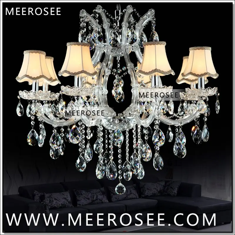Modern Maria Theresa Chandelier Lighting Luxury Chrome Pendant Lamp Fixture Top Quality 8 Lights With Lampshade for Living Room
Modern Maria Theresa Chandelier Lighting Luxury Chrome Pendant Lamp Fixture Top Quality 8 Lights With Lampshade for Living Room