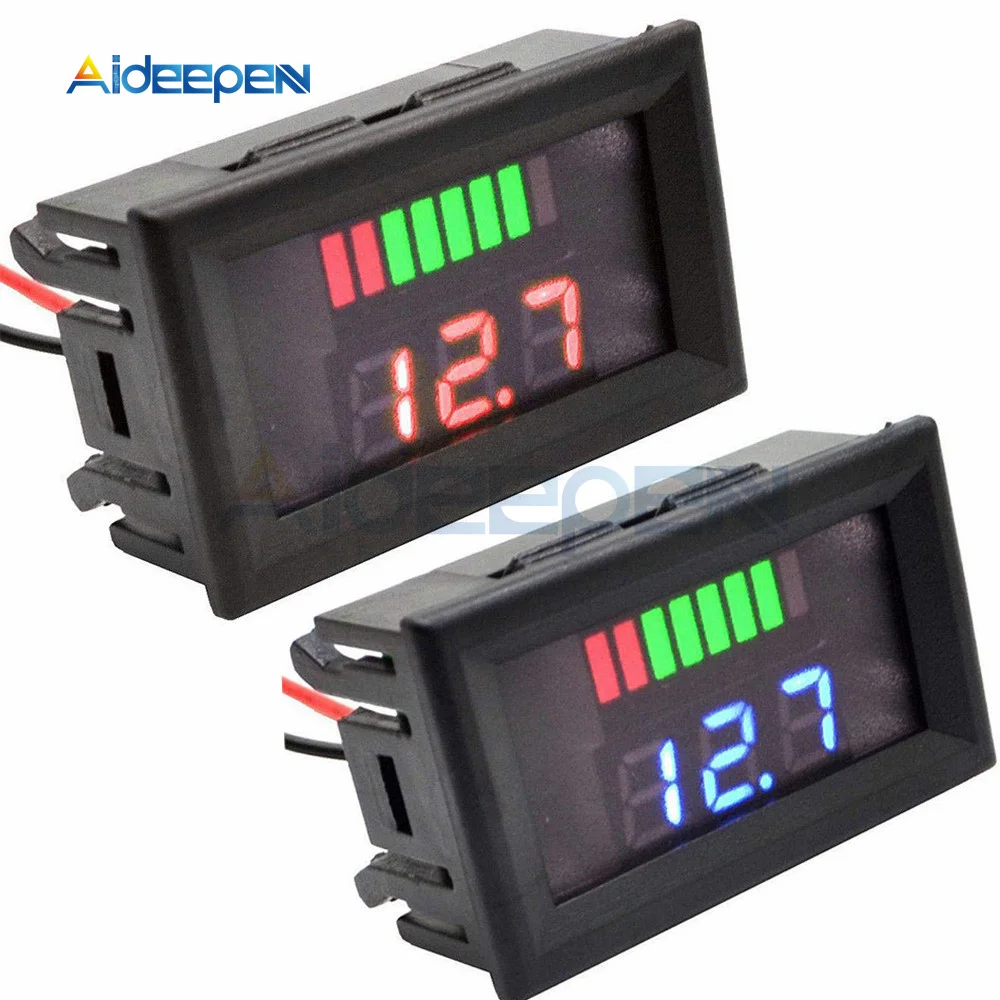 Car Battery Charge Level Indicator DC 7-100V Lithium Battery Capacity Meter Test LED Tester Voltmeter 12V 24V 36V 48V 60V 72V
Car Battery Charge Level Indicator DC 7-100V Lithium Battery Capacity Meter Test LED Tester Voltmeter 12V 24V 36V 48V 60V 72V