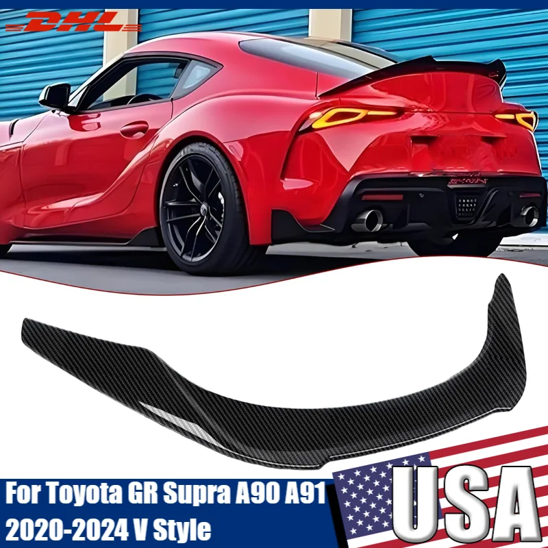 Trunk Spoiler Wing For Toyota GR Supra A90 A91 MK5 Coupe 2-Door 2020-2024 V Style Car Rear Trunk Tail Wing Lid Carbon Fiber Look
Trunk Spoiler Wing For Toyota GR Supra A90 A91 MK5 Coupe 2-Door 2020-2024 V Style Car Rear Trunk Tail Wing Lid Carbon Fiber Look