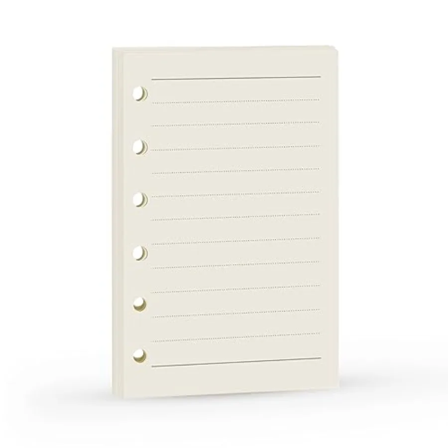 Planner Refill, Agenda Refill Paper Rulled for 6 Rings Filofax, Personal Mini Journal Inserts, 6 Holes/100gsm, Pocket Size 4.84
Planner Refill, Agenda Refill Paper Rulled for 6 Rings Filofax, Personal Mini Journal Inserts, 6 Holes/100gsm, Pocket Size 4.84