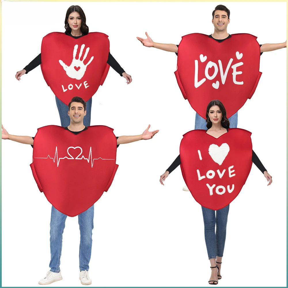 Valentine's Day Costume Couple Costume Love Sponge Outfits Red Love Heart Costume Party Cosplay Adult Stage Performance Clothes
Valentine's Day Costume Couple Costume Love Sponge Outfits Red Love Heart Costume Party Cosplay Adult Stage Performance Clothes
