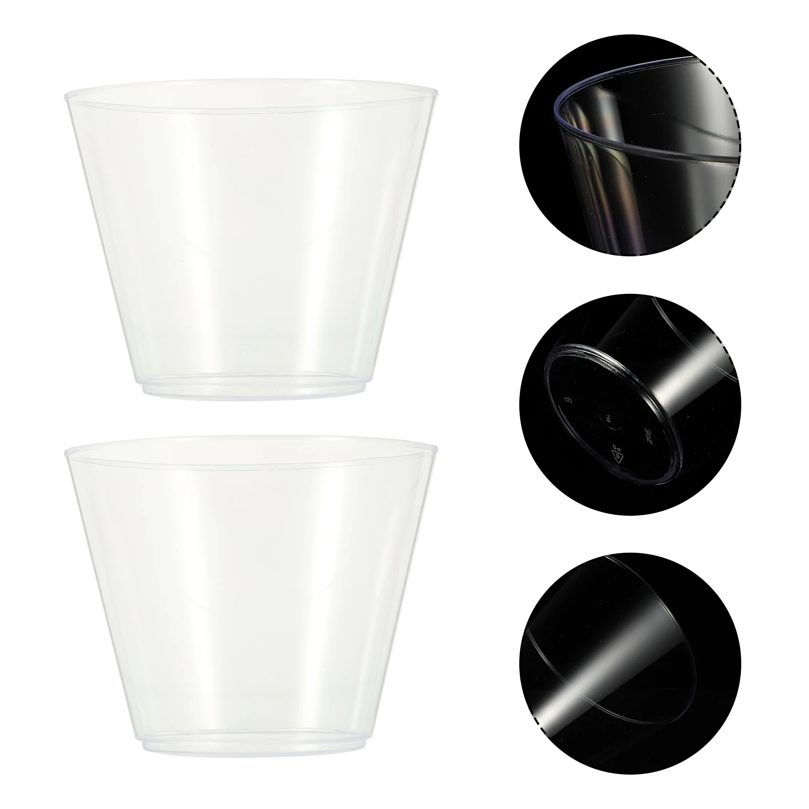 25pcs Transparent Wine Cups Plastic Beverage Cups For Whiskey Wine Party Disposable Cold Drink Ice Cream Use
25pcs Transparent Wine Cups Plastic Beverage Cups For Whiskey Wine Party Disposable Cold Drink Ice Cream Use