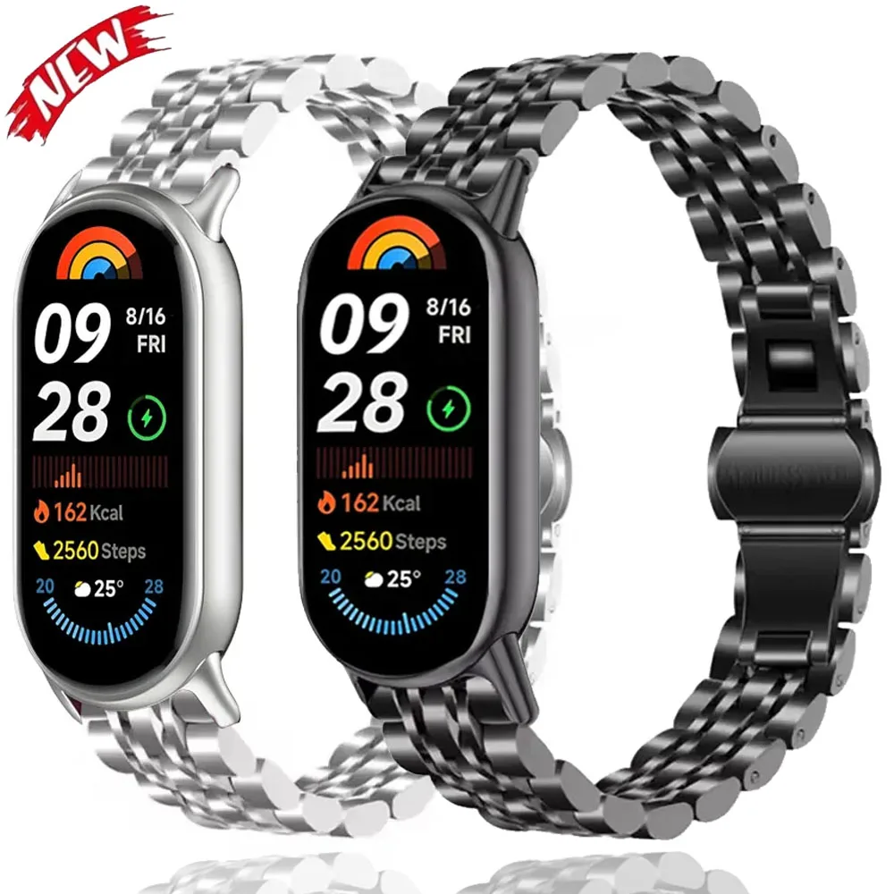 Stainless Steel Strap For Xiaomi Band 10 9 8 High Quality Metal Adjustable Bracelet Wristband Mi band 10 9 Replaceable Watchband
Stainless Steel Strap For Xiaomi Band 10 9 8 High Quality Metal Adjustable Bracelet Wristband Mi band 10 9 Replaceable Watchband