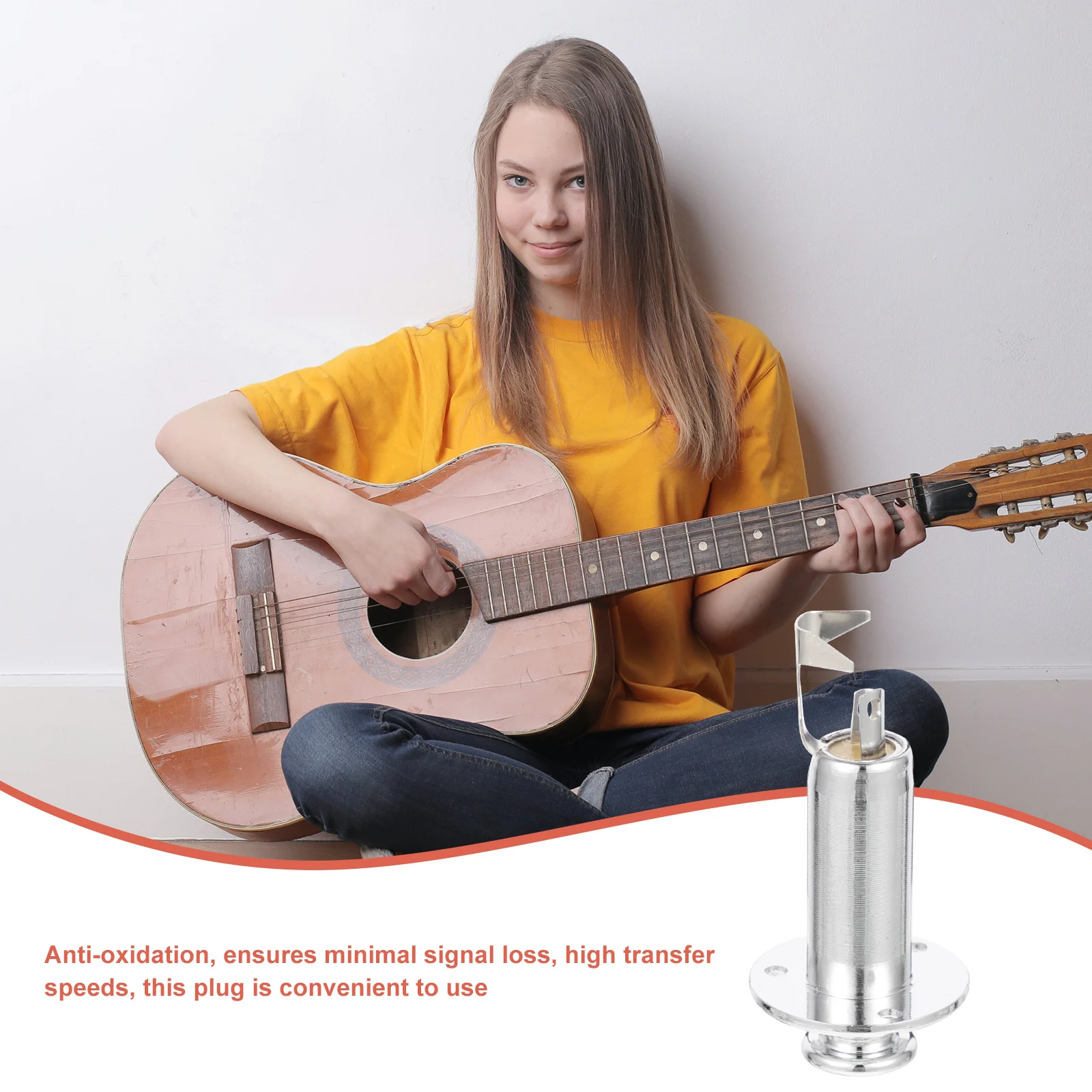 Endpin Plug Socket Jack Electric Guitar Pickup Output Zinc Alloy Anti-Oxidation Signal Loss Free Transfer Smooth Noiseless
Endpin Plug Socket Jack Electric Guitar Pickup Output Zinc Alloy Anti-Oxidation Signal Loss Free Transfer Smooth Noiseless