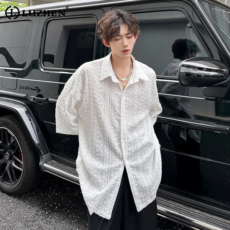 LUZHEN 2026 Summer Embroidery Embossed Pattern Short Sleeve Shirts Men's High Quality Loose Solid Color Casual Male Tops JY6492
LUZHEN 2026 Summer Embroidery Embossed Pattern Short Sleeve Shirts Men's High Quality Loose Solid Color Casual Male Tops JY6492