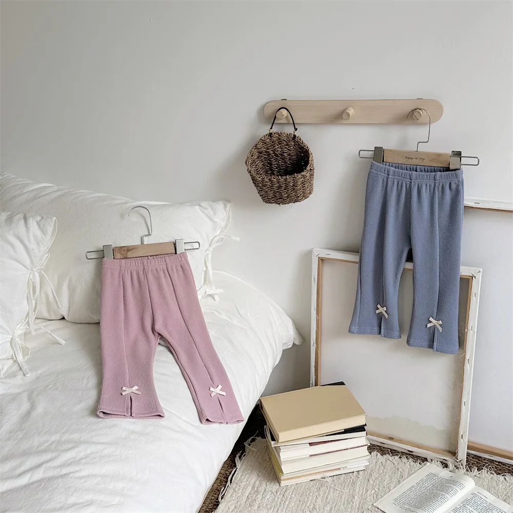 2024 Autumn New Baby Girl Solid Flared Pants Infant Cute Bow Trousers Toddler Girl Casual Pants Children Clothes
2024 Autumn New Baby Girl Solid Flared Pants Infant Cute Bow Trousers Toddler Girl Casual Pants Children Clothes