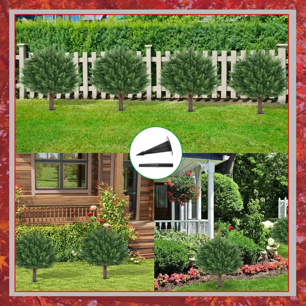 Set of 2 Artificial Cypress Topiary Tree Evergreen Shrubs Bushes Artificial Cedar Topiary Ball Trees for Home Front Door Offices
Set of 2 Artificial Cypress Topiary Tree Evergreen Shrubs Bushes Artificial Cedar Topiary Ball Trees for Home Front Door Offices