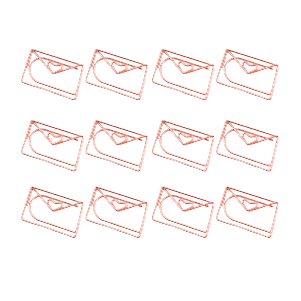12Pcs Rose Gold Metal Paper Clips Decorative Cartoon Design Strong Hold No Scratch Practical for Document Organization
12Pcs Rose Gold Metal Paper Clips Decorative Cartoon Design Strong Hold No Scratch Practical for Document Organization
