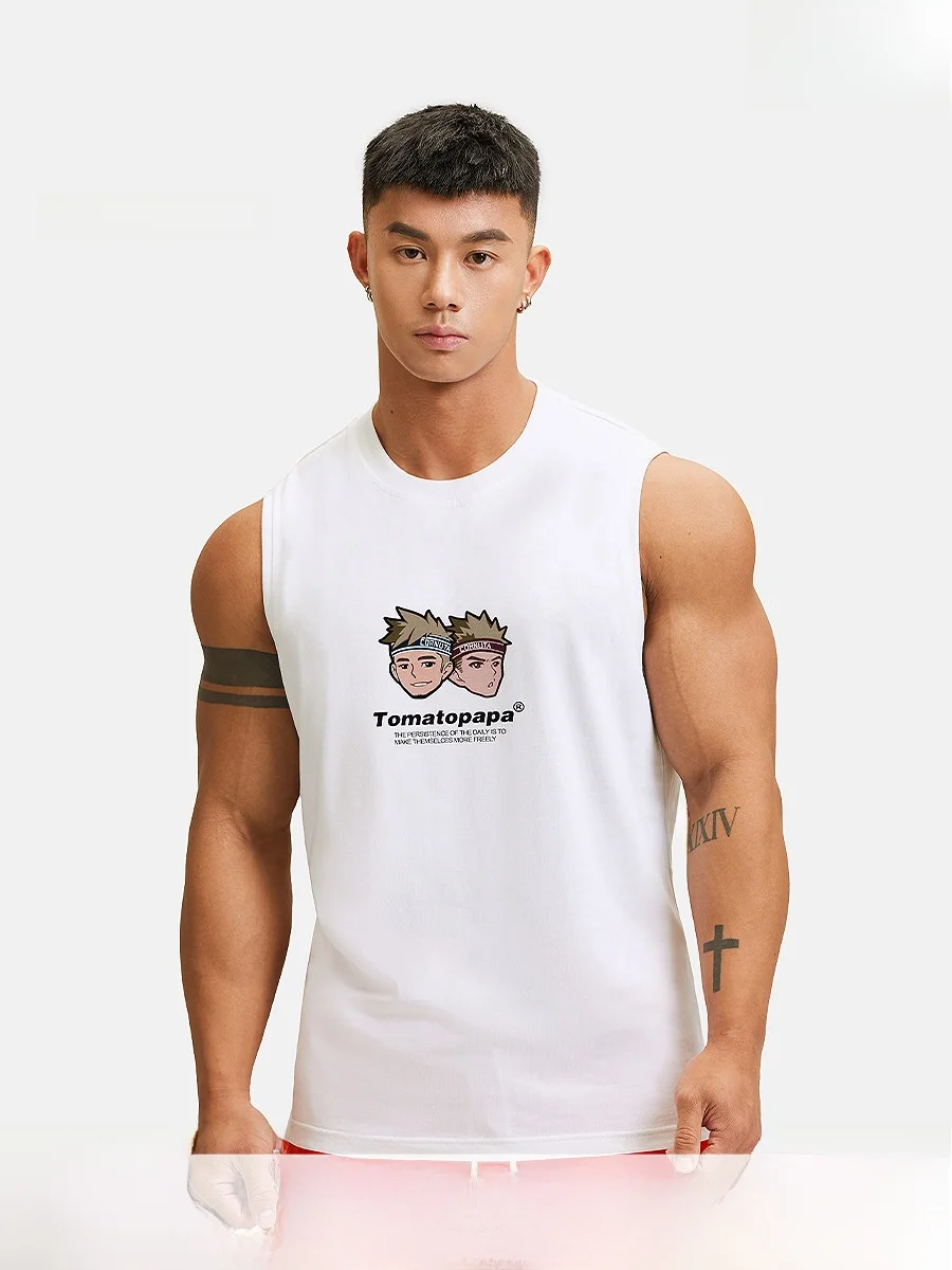 Atopapa New round Ne Svel Vest Simple Heat Transfer Printing Loose Fit Sports Fitn Training Men's Top Cotton Sweat...
Atopapa New round Ne Svel Vest Simple Heat Transfer Printing Loose Fit Sports Fitn Training Men's Top Cotton Sweat...