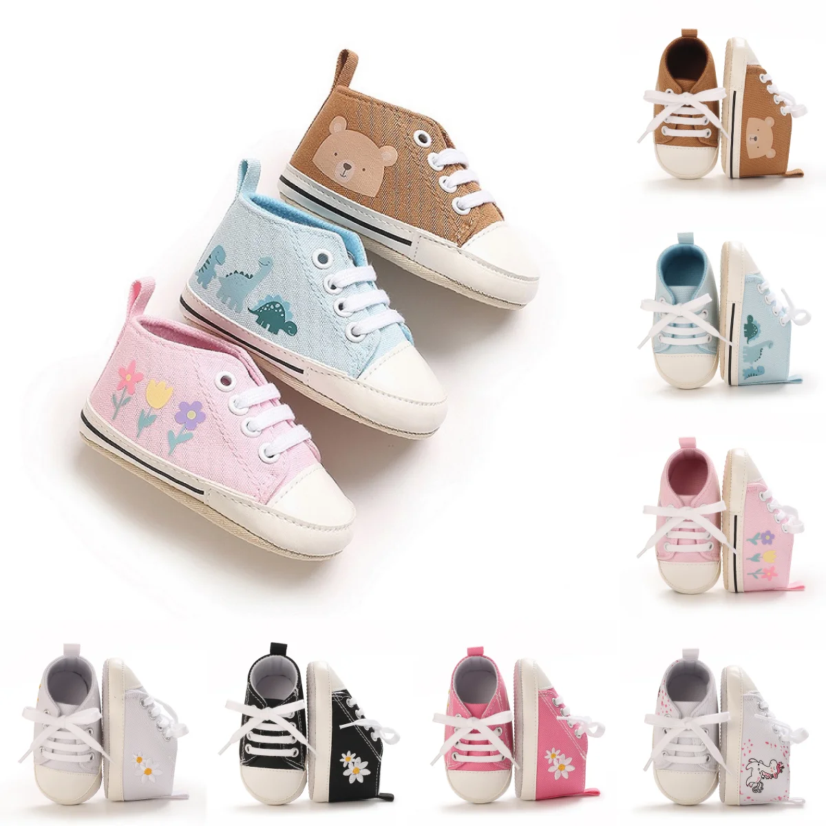 Hot Selling Baby Casual Canvas Sports Shoes Spring and Autumn Girls and Boys High Quality Sole Sole Anti Slip Prewalker Shoes
Hot Selling Baby Casual Canvas Sports Shoes Spring and Autumn Girls and Boys High Quality Sole Sole Anti Slip Prewalker Shoes