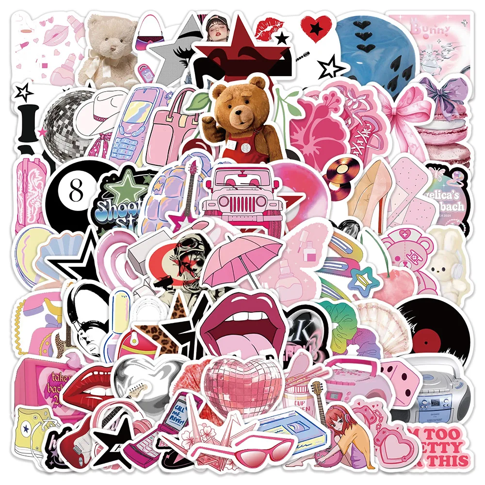 10/80PCS Y2K Style Stickers Urban Girl DIY Decoration Graffiti Toys Suitcase Fridge Laptop Phone Guitar Bike Skateboard Decals
10/80PCS Y2K Style Stickers Urban Girl DIY Decoration Graffiti Toys Suitcase Fridge Laptop Phone Guitar Bike Skateboard Decals