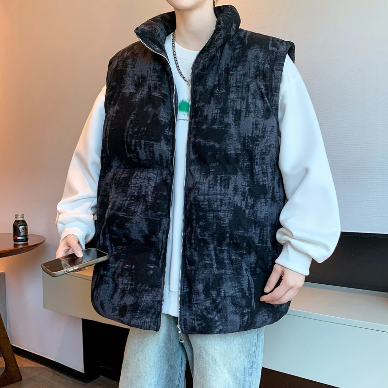 Winter New Fashion Casual Men Vests Jackets Stand Collar Warm Sleeveless All-match Comfortable Waistcoat Thicken Quality Trend
Winter New Fashion Casual Men Vests Jackets Stand Collar Warm Sleeveless All-match Comfortable Waistcoat Thicken Quality Trend