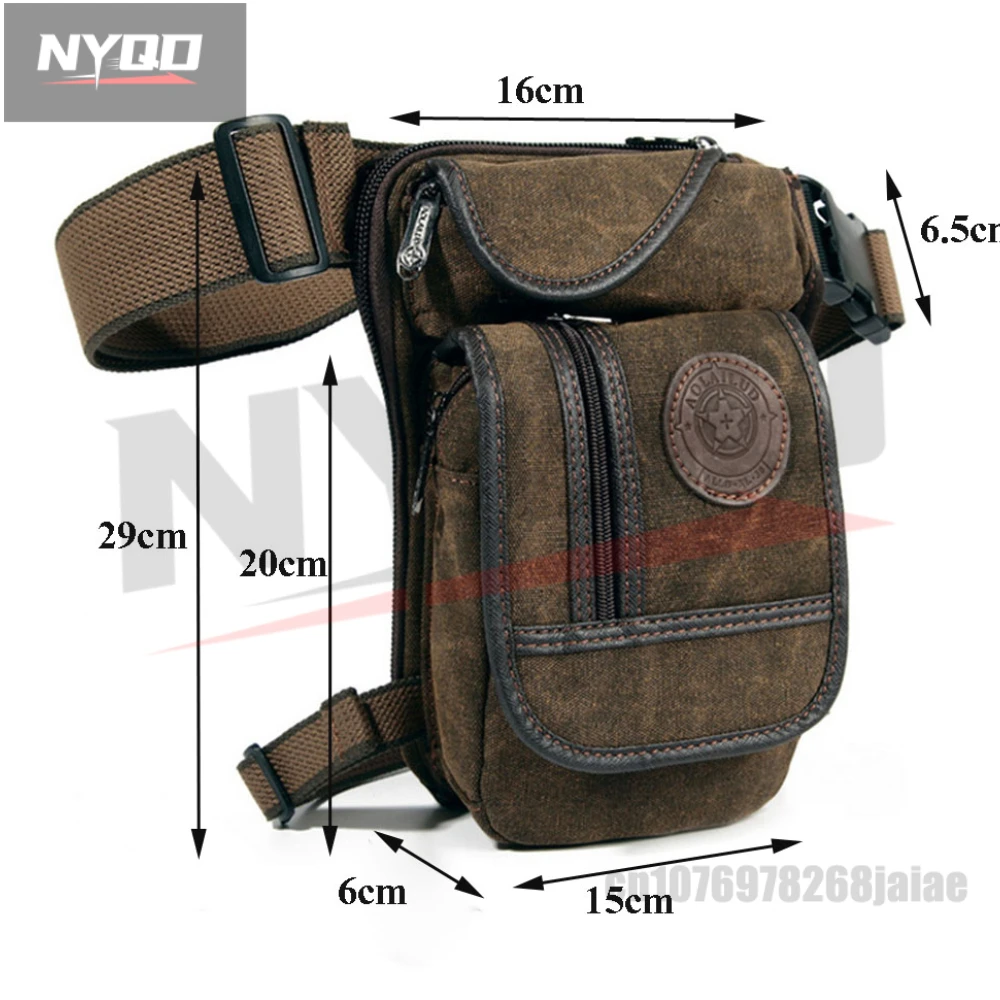 Men's Canvas Drop Leg Bag Motorcycle Multi-purpose Messenger Shoulder Bag High Quality Belt Hip Bum Waist Fanny Pack for Camping
Men's Canvas Drop Leg Bag Motorcycle Multi-purpose Messenger Shoulder Bag High Quality Belt Hip Bum Waist Fanny Pack for Camping