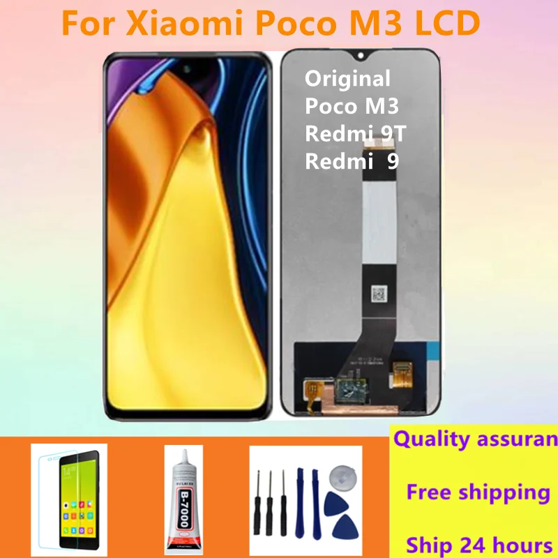 6.53" Original For Xiaomi Poco M3 LCD Display Touch Screen Digitizer Assembly For Redmi 9T 9 T Redmi 9 Power LCD With Frame
6.53" Original For Xiaomi Poco M3 LCD Display Touch Screen Digitizer Assembly For Redmi 9T 9 T Redmi 9 Power LCD With Frame