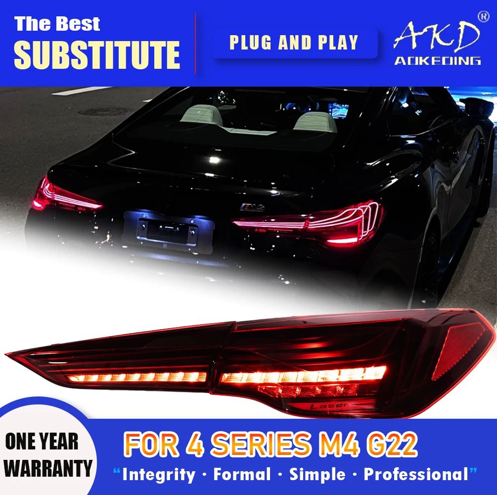 AKD Tail Lamp for BMW new 4 series M4 LED Tail Light G22 G23 G82 GSL 425I 430I Rear Fog Brake Turn Signal Automotive Accessories
AKD Tail Lamp for BMW new 4 series M4 LED Tail Light G22 G23 G82 GSL 425I 430I Rear Fog Brake Turn Signal Automotive Accessories
