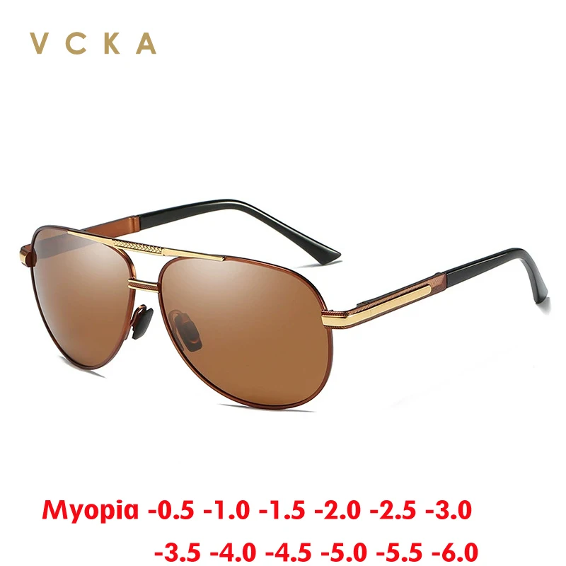 VCKA Large Frame Polarized Myopia Sunglasses Classic Prescription Glasses Men Women Optics Driver Driving Goggles -0.50 to -6.0
VCKA Large Frame Polarized Myopia Sunglasses Classic Prescription Glasses Men Women Optics Driver Driving Goggles -0.50 to -6.0