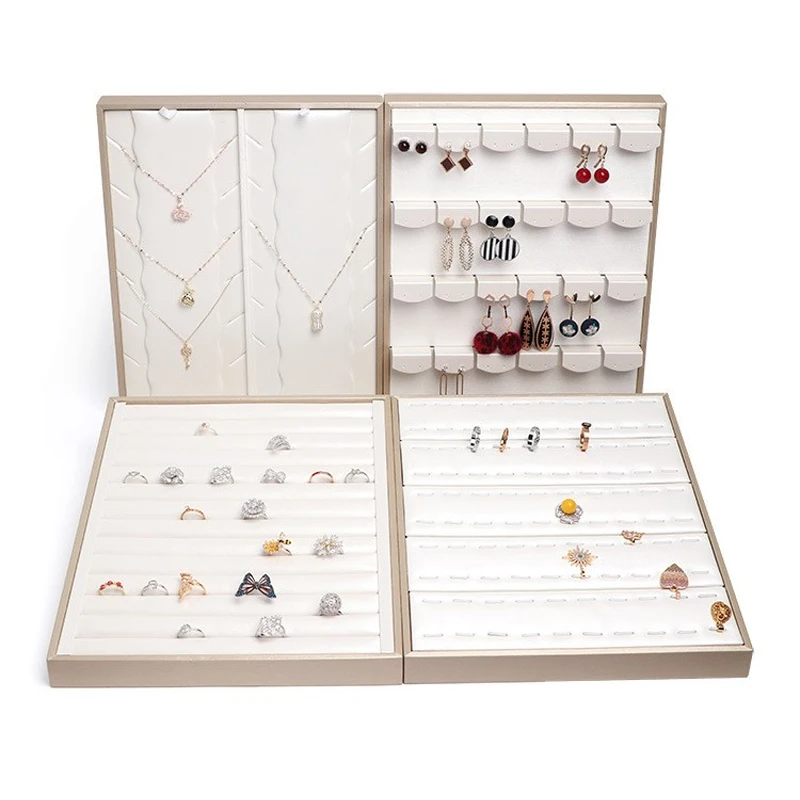 Luxury Vertical PU Jewelry Stand,Large Capacity Adjustable Organizer for Shop/Vanity/Home,Earrings, Necklaces, Rings White Brown
Luxury Vertical PU Jewelry Stand,Large Capacity Adjustable Organizer for Shop/Vanity/Home,Earrings, Necklaces, Rings White Brown