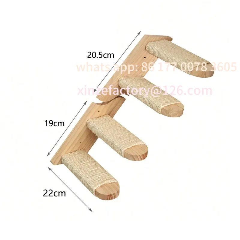 Customizable Mounted with Reversible Four-Stairs Cat Tree Scratching Post Steps Sisal Rope Cat Wall Climbing Steps Shelves Wall
Customizable Mounted with Reversible Four-Stairs Cat Tree Scratching Post Steps Sisal Rope Cat Wall Climbing Steps Shelves Wall