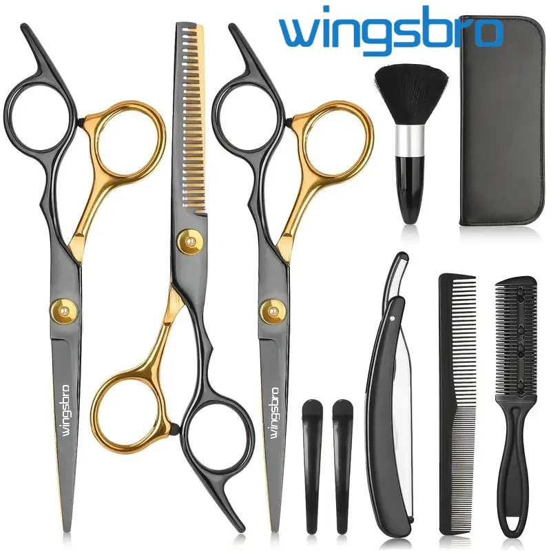 11pcs Professional Hair Cutting Scissors Set, 6.5 inch Hairdressing Scissors Kit,Flat Cuts, Thinning, Hair Styling Accessories
11pcs Professional Hair Cutting Scissors Set, 6.5 inch Hairdressing Scissors Kit,Flat Cuts, Thinning, Hair Styling Accessories