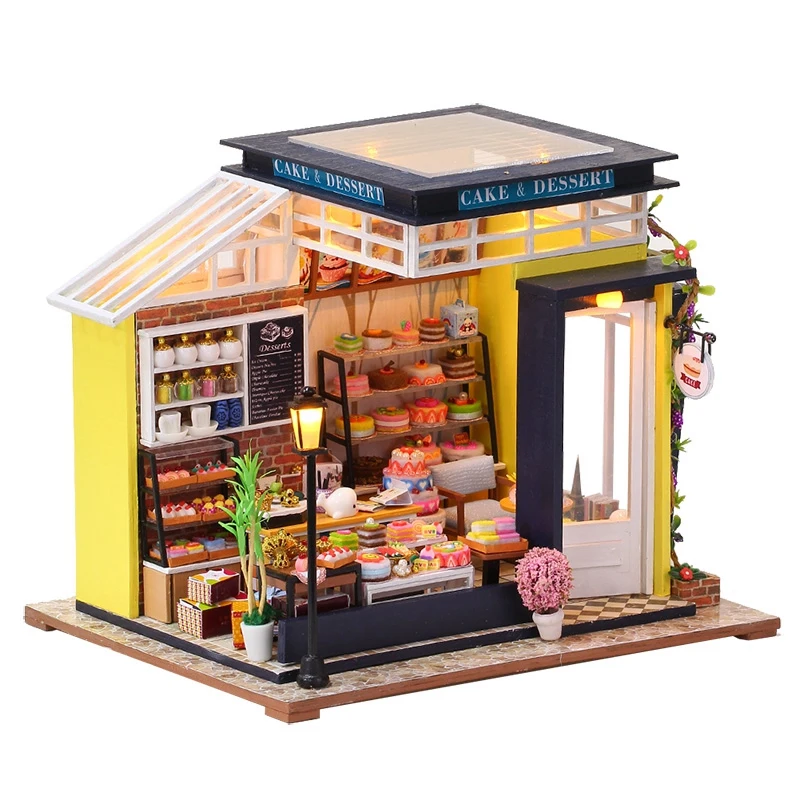 DIY 3D Doll House Miniature Wooden Dollhouses Set Furniture Kit With LED For Children Gift
DIY 3D Doll House Miniature Wooden Dollhouses Set Furniture Kit With LED For Children Gift