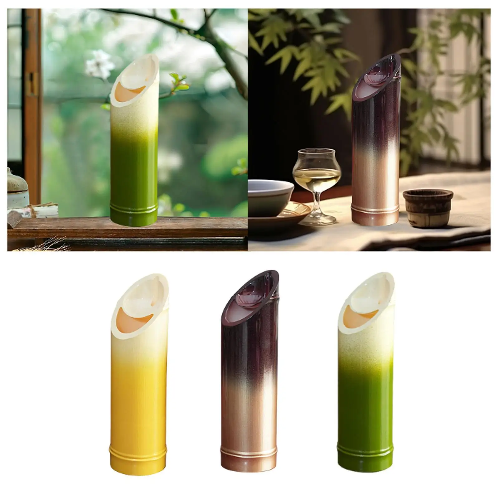 Japanese Sake Bottle Ornament Creative Multifunctional Bamboo Shaped Drinkware Sake Pot for Cabinet Home Cupboard Kitchen Decor
Japanese Sake Bottle Ornament Creative Multifunctional Bamboo Shaped Drinkware Sake Pot for Cabinet Home Cupboard Kitchen Decor