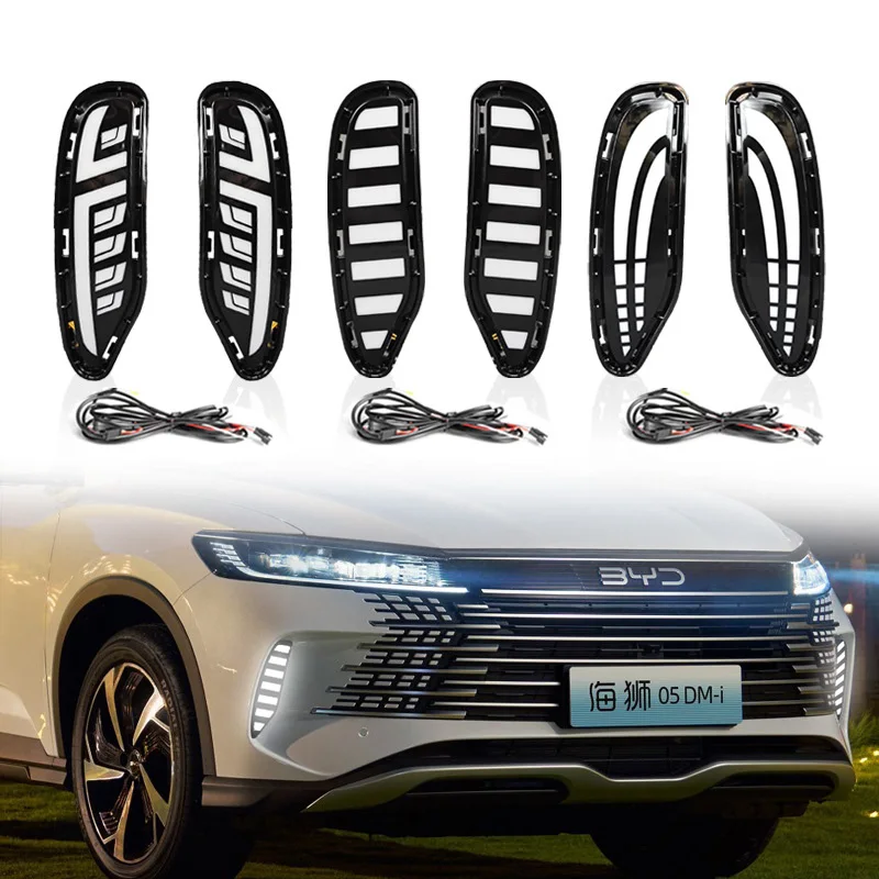Dynamic car bumper headlight for BYD SEAL 05 DMi daytime light 2025~2026y DRL car accessories LED headlamp sealion fog light
Dynamic car bumper headlight for BYD SEAL 05 DMi daytime light 2025~2026y DRL car accessories LED headlamp sealion fog light